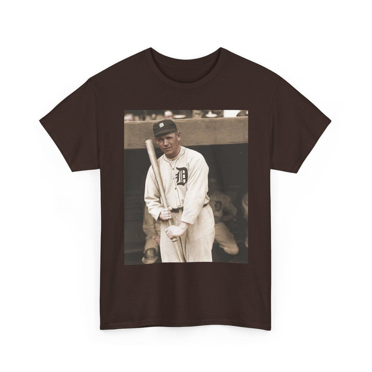 Vintage Detroit Baseball Photo T-Shirt — Retro Sports Legend Graphic Tee