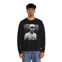 Vintage Baseball Player Sweatshirt - Classic Sports Graphic Crewneck