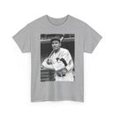 Retro Baseball Player T-Shirt - Old School Black & White Classic Legend Tee