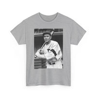 Retro Baseball Player T-Shirt - Old School Black & White Classic Legend Tee