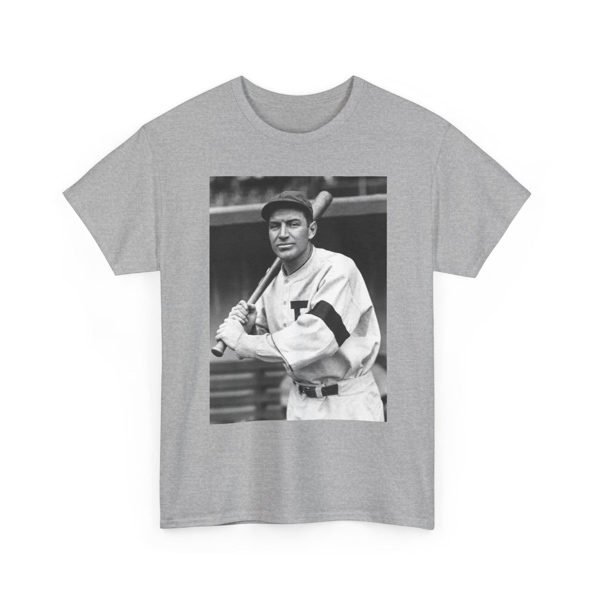 Retro Baseball Player T-Shirt - Old School Black & White Classic Legend Tee