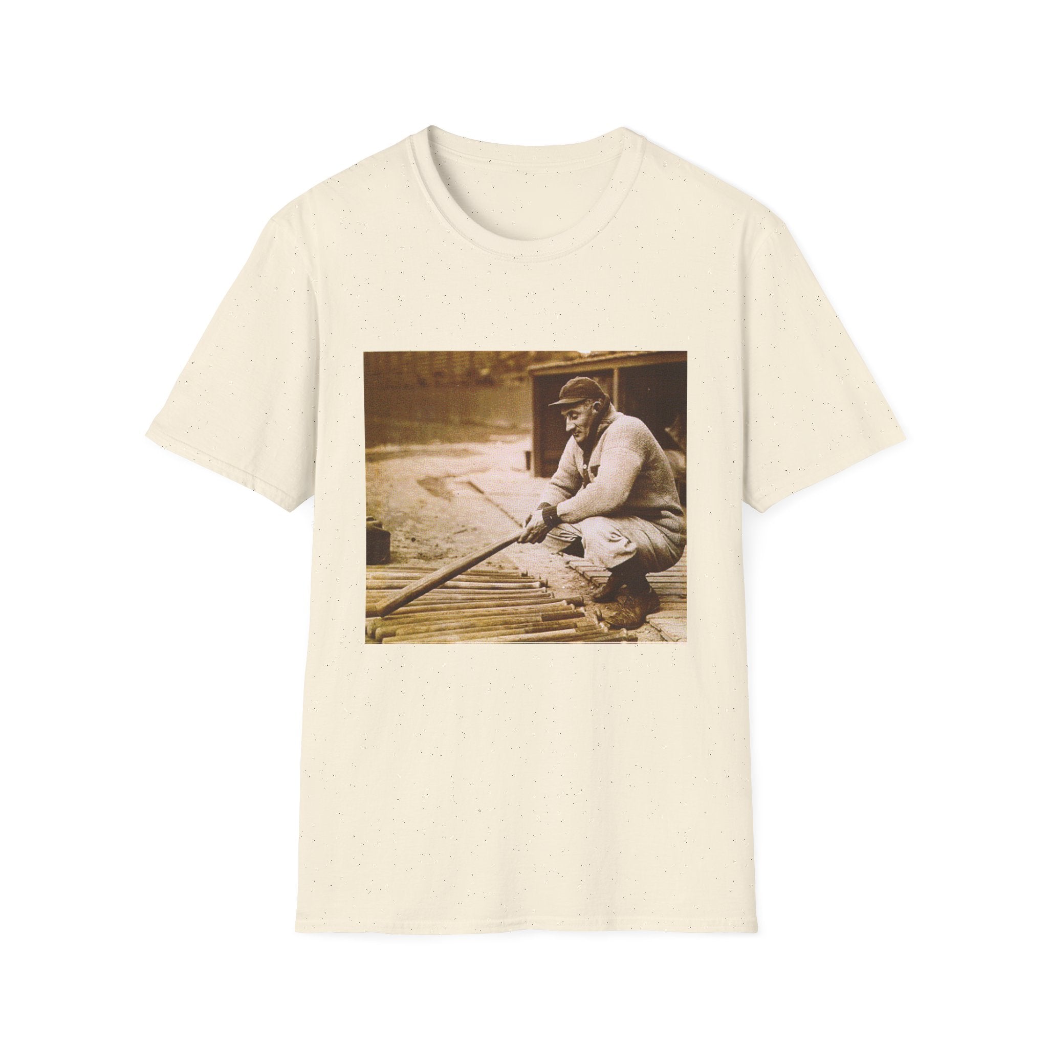Vintage Fisherman Photo T-Shirt