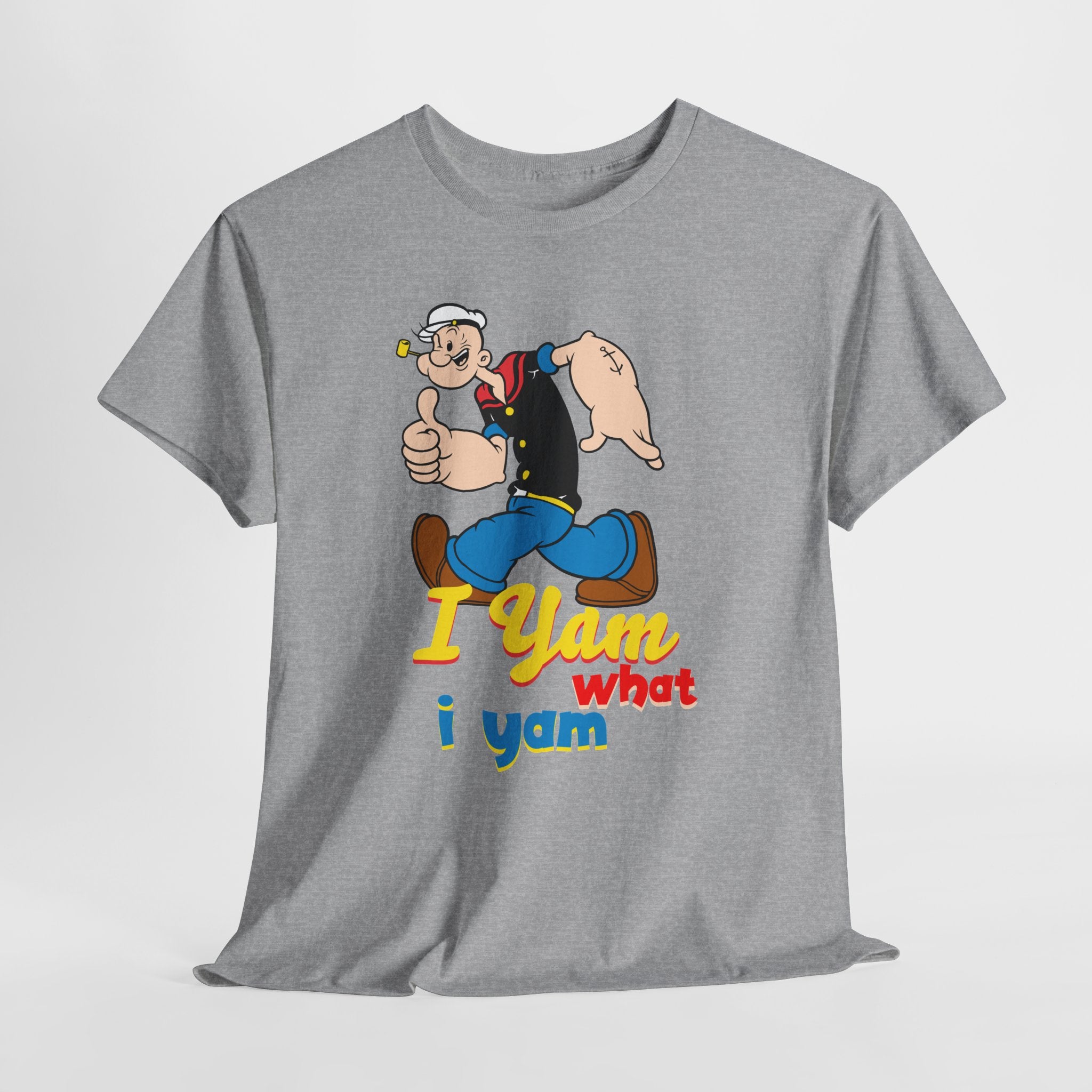 Retro Cartoon 'I Yam What I Yam' Graphic Tee