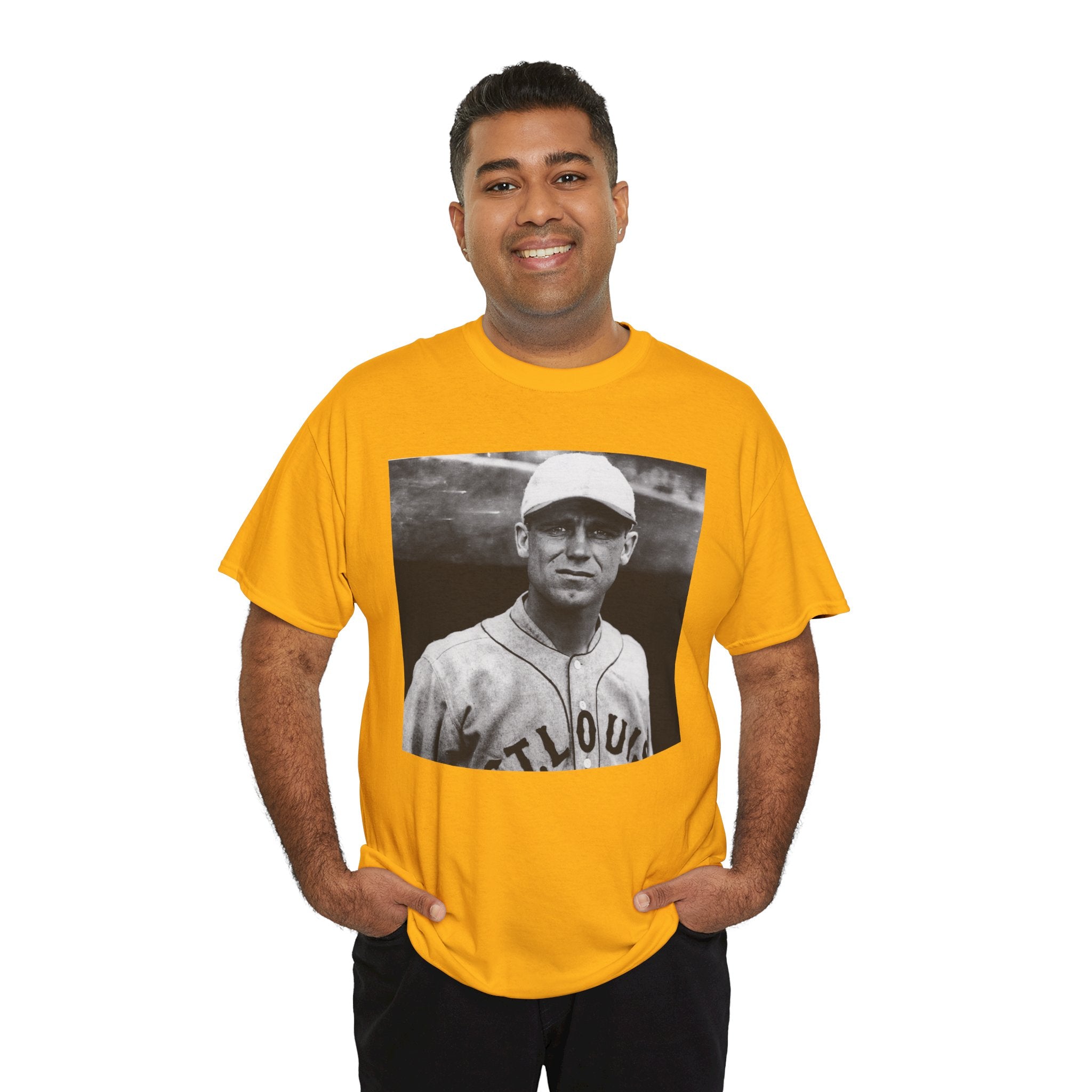 Vintage Baseball Player T-Shirt | Classic Sports Graphic Tee