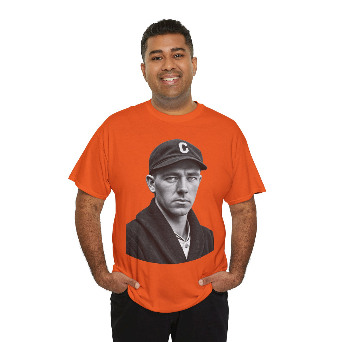 Vintage Baseball Player Portrait Tee