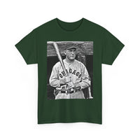 Vintage Chicago Baseball Photo T-Shirt — Retro Black & White Player Legend Tee